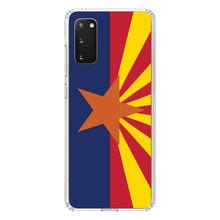 DistinctInk® Clear Shockproof Hybrid Case for Apple iPhone / Samsung Galaxy / Google Pixel - Arizona State Flag