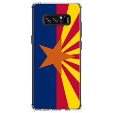 DistinctInk® Clear Shockproof Hybrid Case for Apple iPhone / Samsung Galaxy / Google Pixel - Arizona State Flag