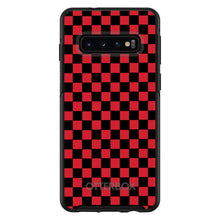 DistinctInk™ OtterBox Symmetry Series Case for Apple iPhone / Samsung Galaxy / Google Pixel - Red Black Checkered Flag Geometric