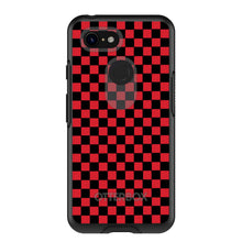 DistinctInk™ OtterBox Symmetry Series Case for Apple iPhone / Samsung Galaxy / Google Pixel - Red Black Checkered Flag Geometric