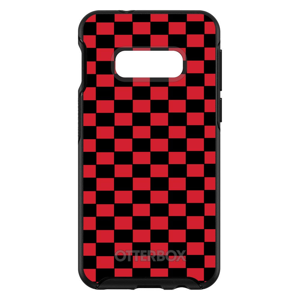 Red Black Checkered Flag Geometric OtterBox Symmetry Case for iPhone & Galaxy, view 7