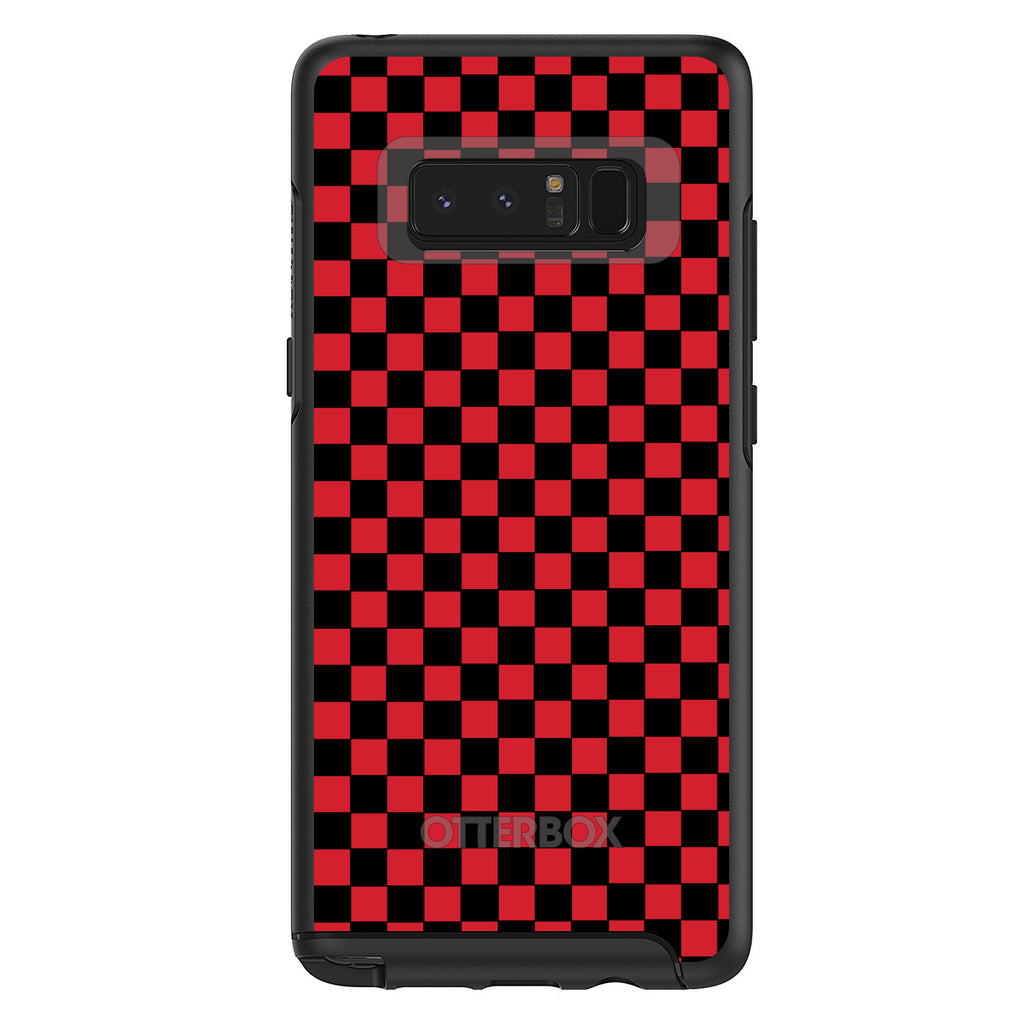 Red Black Checkered Flag Geometric OtterBox Symmetry Case for iPhone & Galaxy, view 14