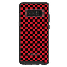 DistinctInk™ OtterBox Symmetry Series Case for Apple iPhone / Samsung Galaxy / Google Pixel - Red Black Checkered Flag Geometric