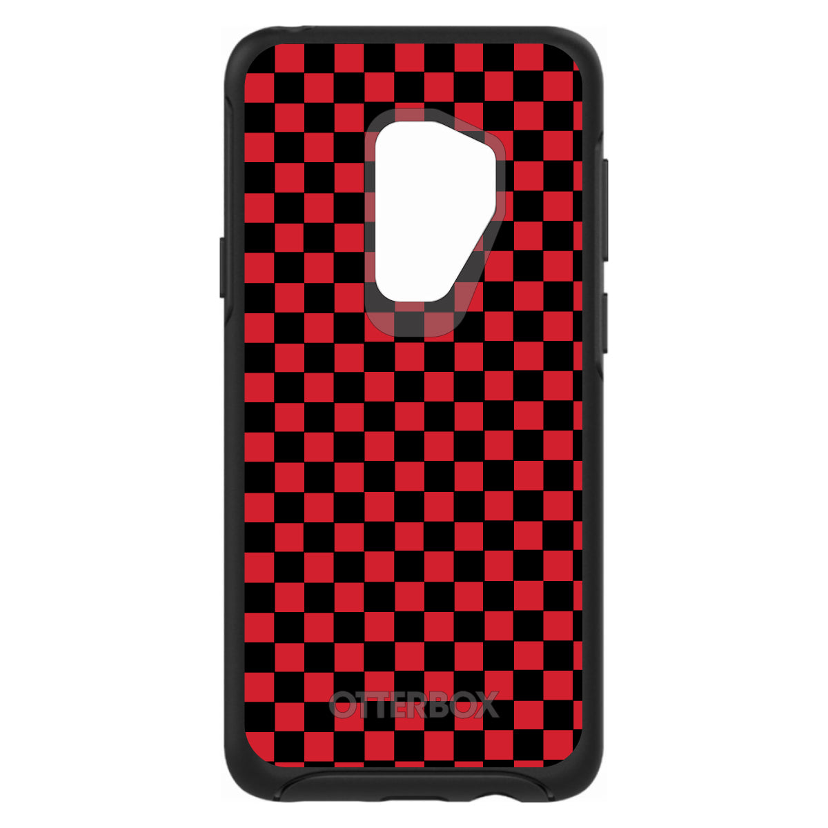 Red Black Checkered Flag Geometric OtterBox Symmetry Case for iPhone & Galaxy, view 9