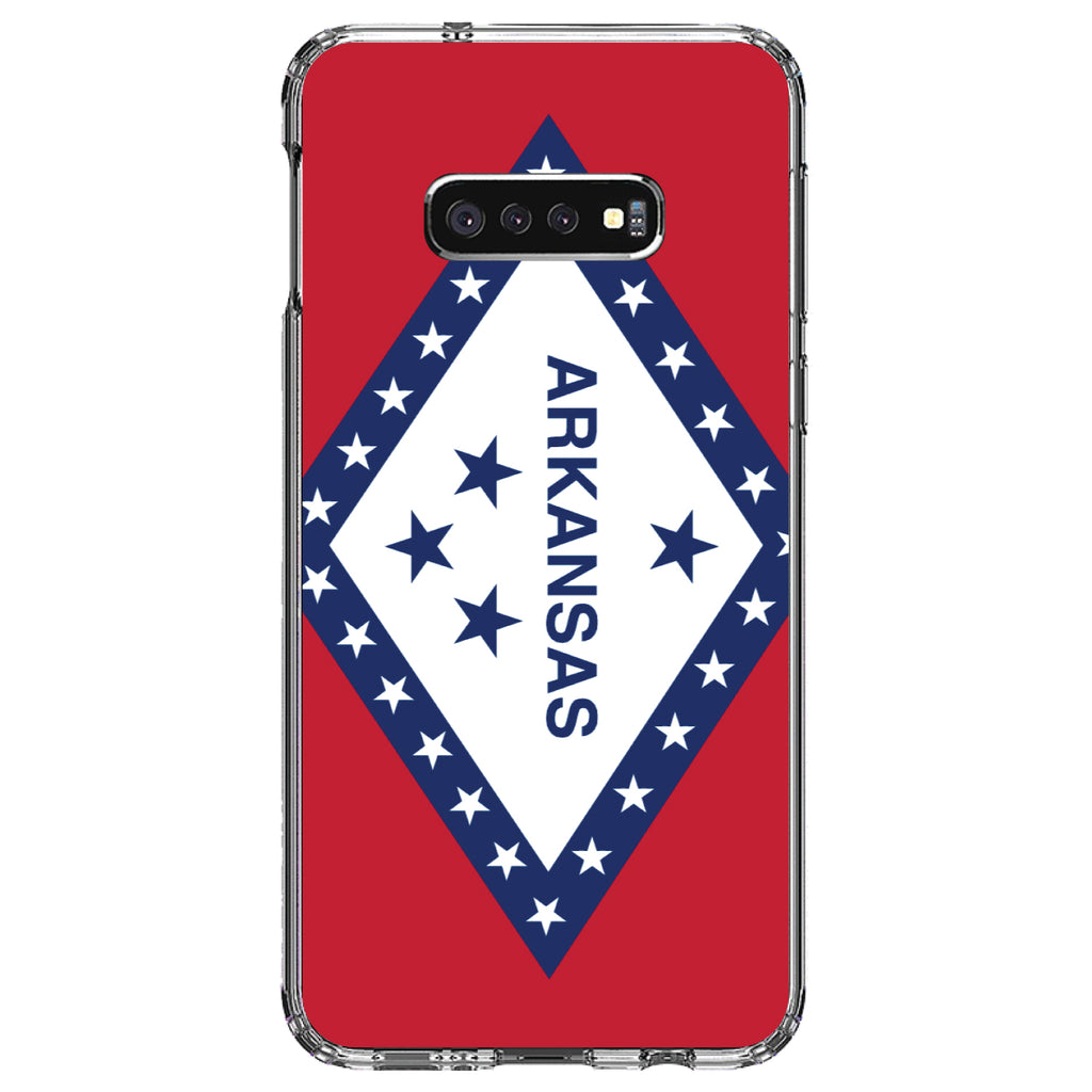 Arkansas State Flag Clear Shockproof iPhone Case, view 18