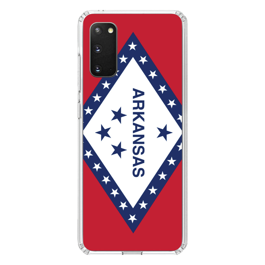 Arkansas State Flag Clear Shockproof iPhone Case, view 14
