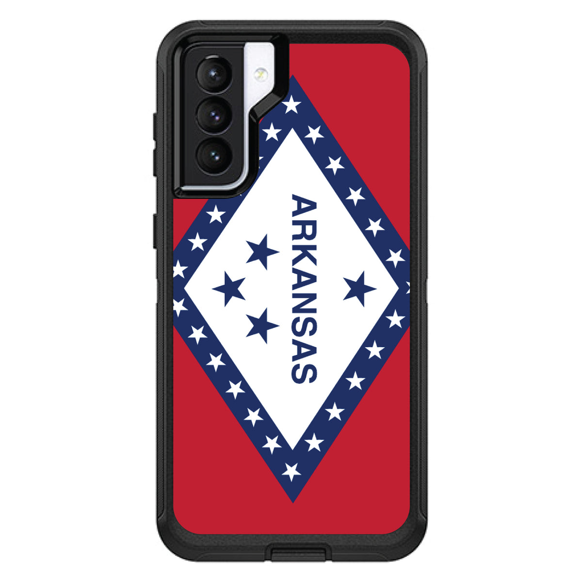 Arkansas State Flag OtterBox Defender Case for iPhone & Galaxy, view 6