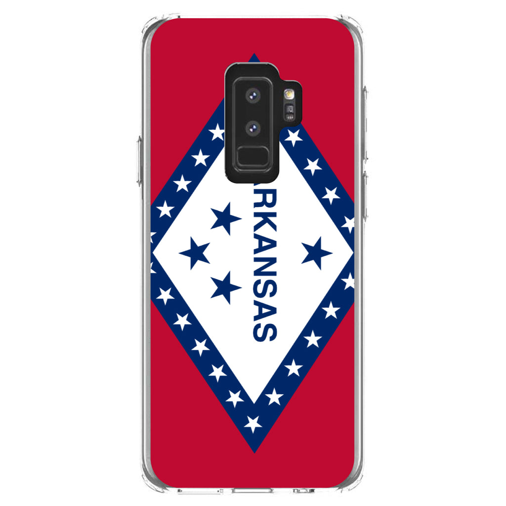 Arkansas State Flag Clear Shockproof iPhone Case, view 20