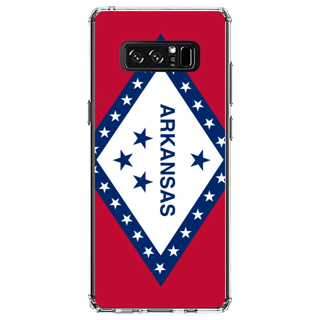 Arkansas State Flag Clear Shockproof iPhone Case, view 12