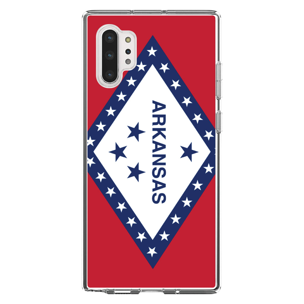 Arkansas State Flag Clear Shockproof iPhone Case, view 10