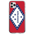 Arkansas State Flag Clear Shockproof iPhone Case