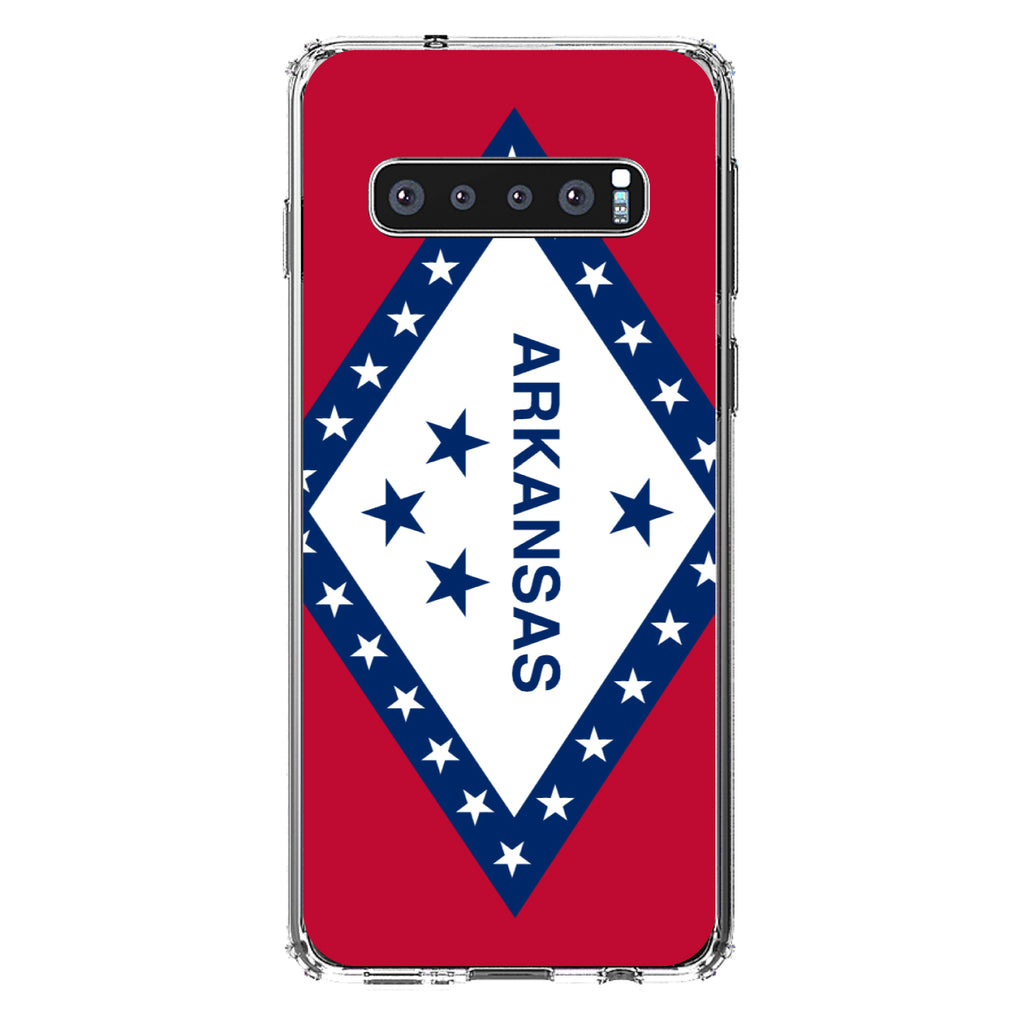 Arkansas State Flag Clear Shockproof iPhone Case, view 16