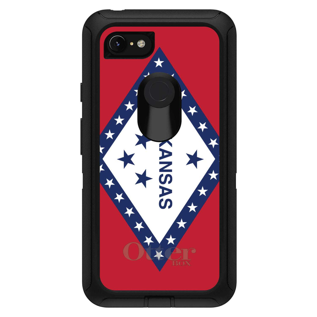 Arkansas State Flag OtterBox Defender Case for iPhone & Galaxy, view 18