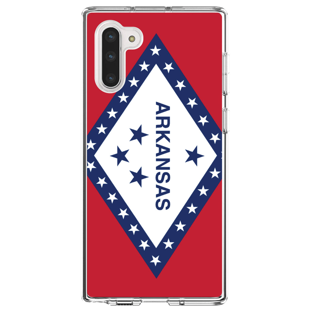 Arkansas State Flag Clear Shockproof iPhone Case, view 9