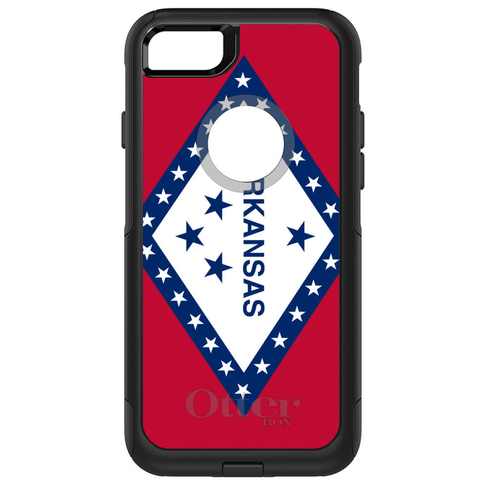 DistinctInk OtterBox Commuter Series Case for Apple iPhone or Samsung Galaxy - Arkansas State Flag