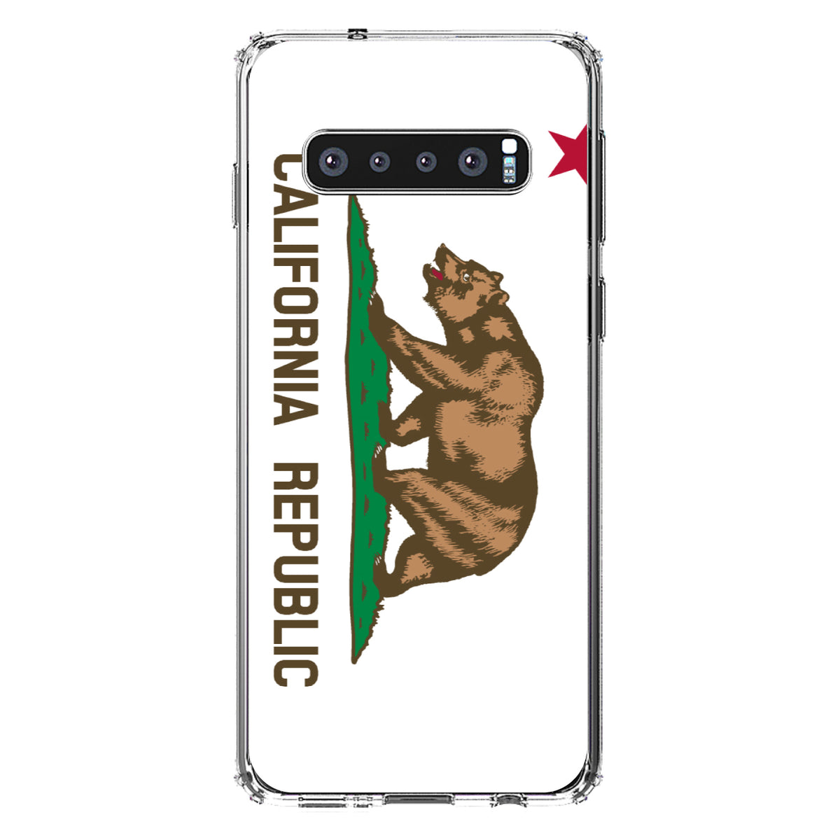 California State Flag Clear Shockproof iPhone Case, view 16