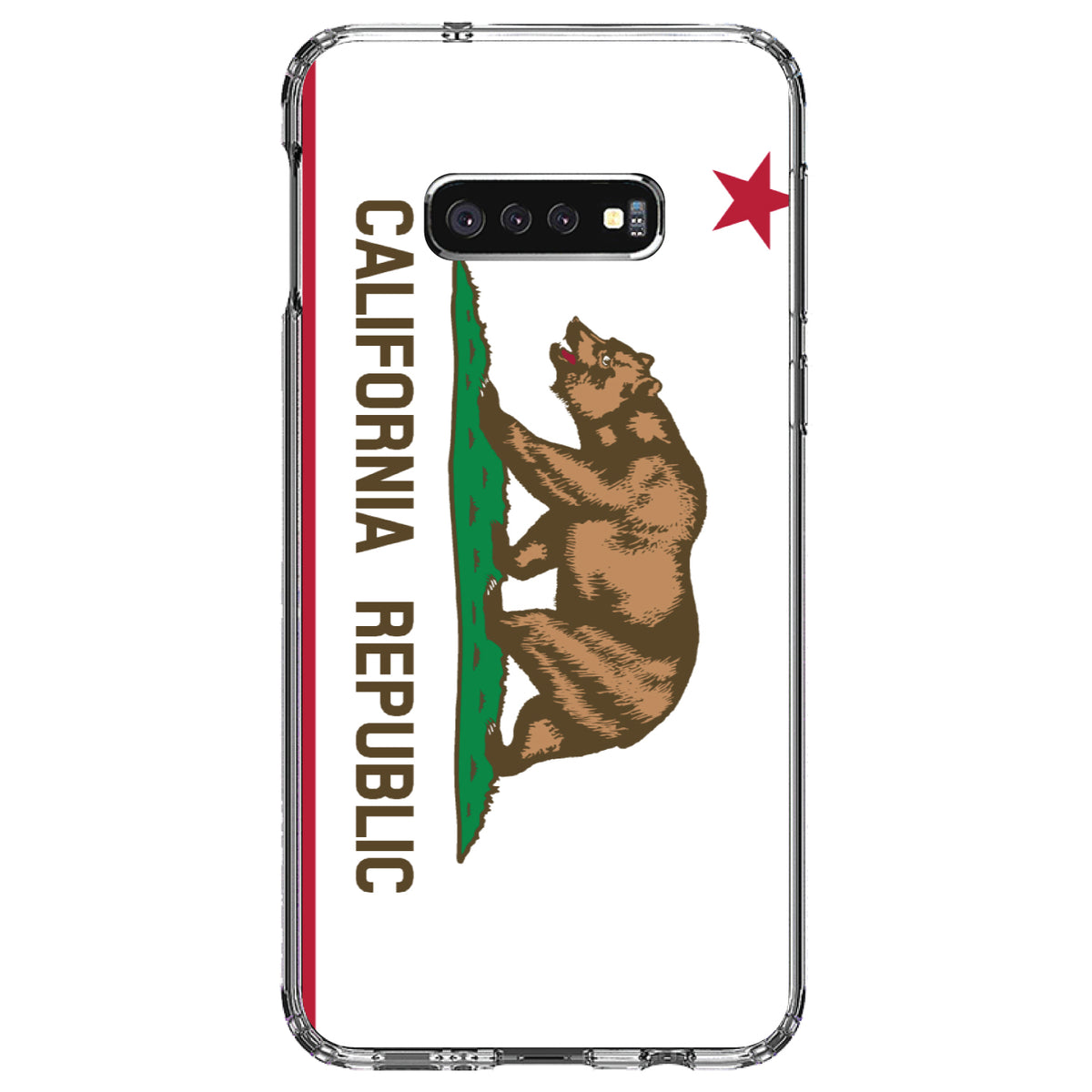 California State Flag Clear Shockproof iPhone Case, view 18