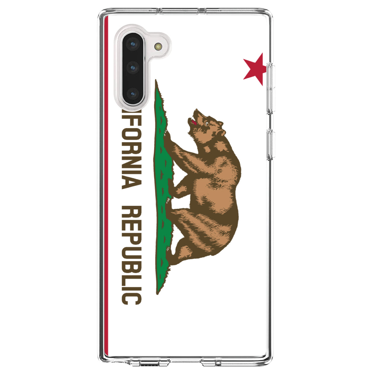 California State Flag Clear Shockproof iPhone Case, view 9