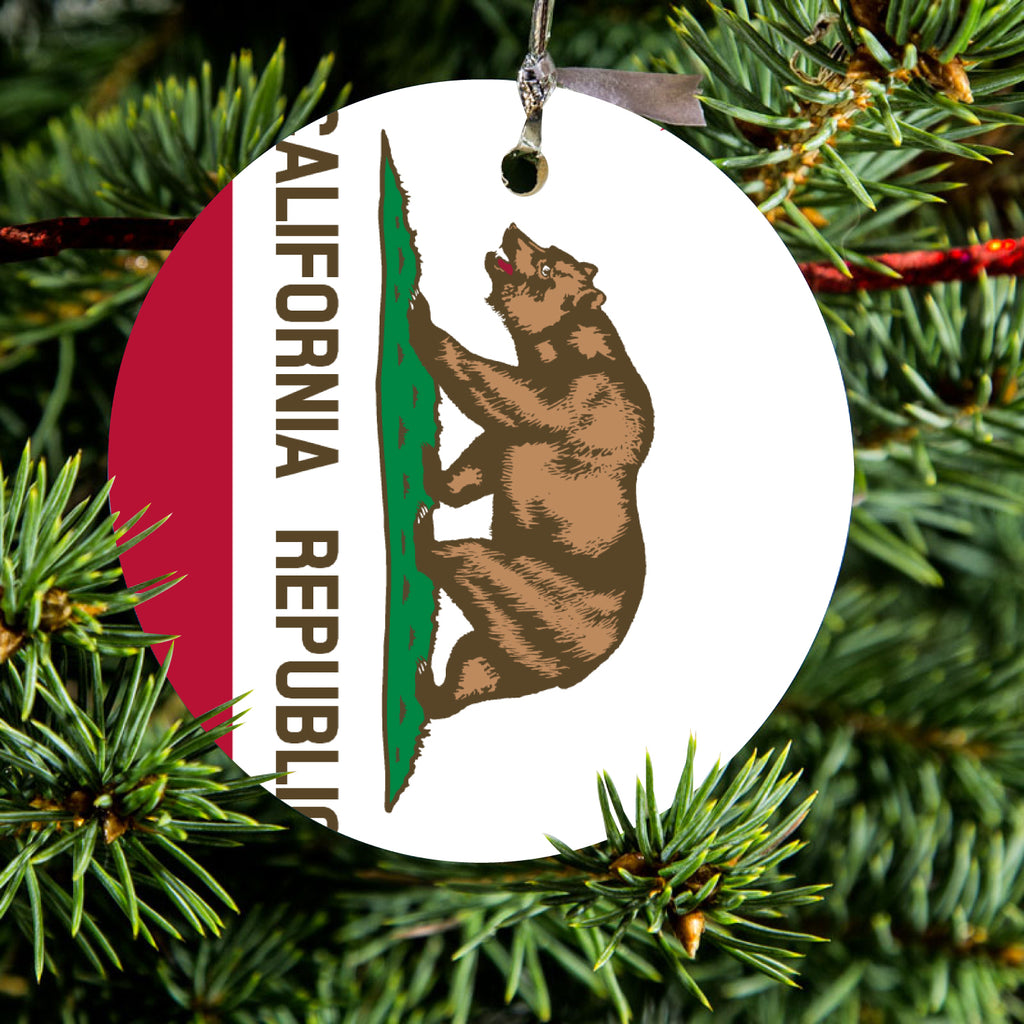 California State Flag Ceramic Ornament, view 2
