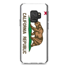 DistinctInk® Clear Shockproof Hybrid Case for Apple iPhone / Samsung Galaxy / Google Pixel - California State Flag