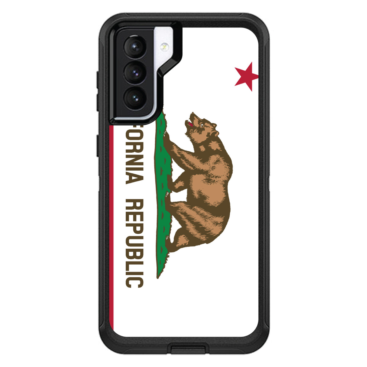 California State Flag OtterBox Defender Case for iPhone & Galaxy, view 6