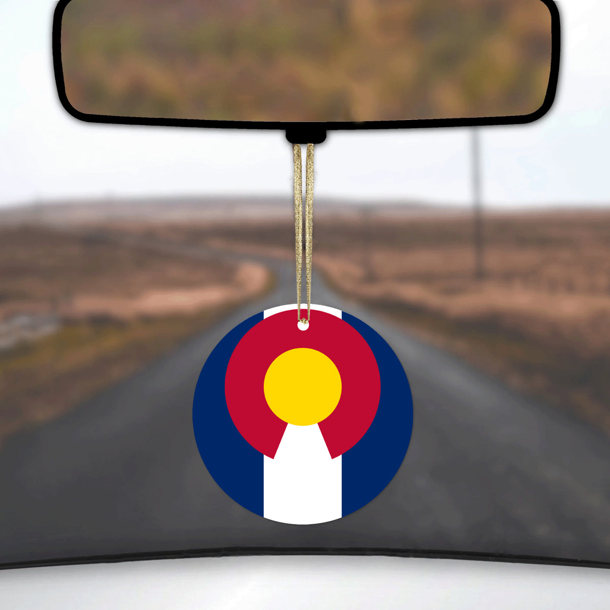 Colorado State Flag Ceramic Ornament, view 3