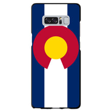 DistinctInk® Hard Plastic Snap-On Case for Apple iPhone or Samsung Galaxy - Colorado State Flag