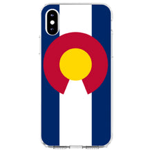 DistinctInk® Clear Shockproof Hybrid Case for Apple iPhone / Samsung Galaxy / Google Pixel - Colorado State Flag