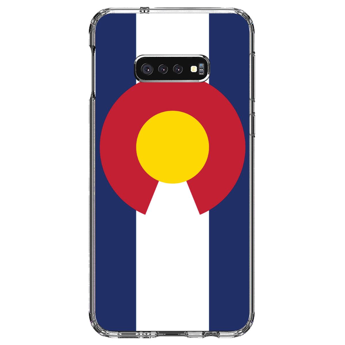 Colorado State Flag Clear Shockproof iPhone Case, view 18