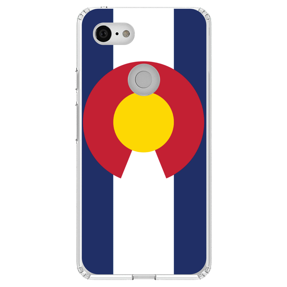 Colorado State Flag Clear Shockproof iPhone Case, view 21