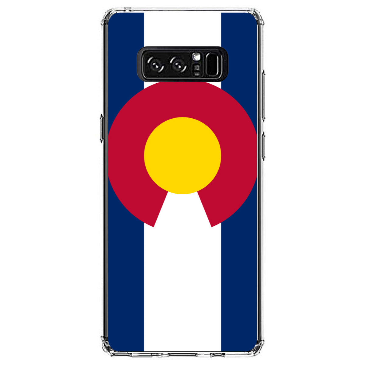 Colorado State Flag Clear Shockproof iPhone Case, view 12