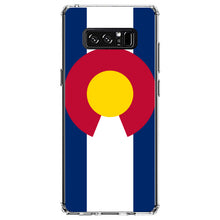 DistinctInk® Clear Shockproof Hybrid Case for Apple iPhone / Samsung Galaxy / Google Pixel - Colorado State Flag