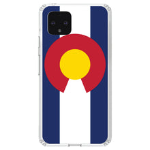 DistinctInk® Clear Shockproof Hybrid Case for Apple iPhone / Samsung Galaxy / Google Pixel - Colorado State Flag