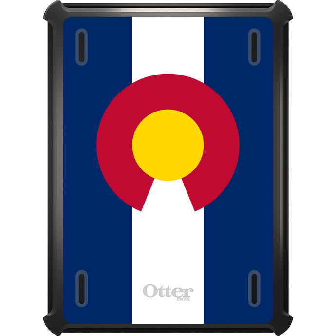 DistinctInk™ OtterBox Defender Series Case for Apple iPad / iPad Pro / iPad Air / iPad Mini - Colorado State Flag