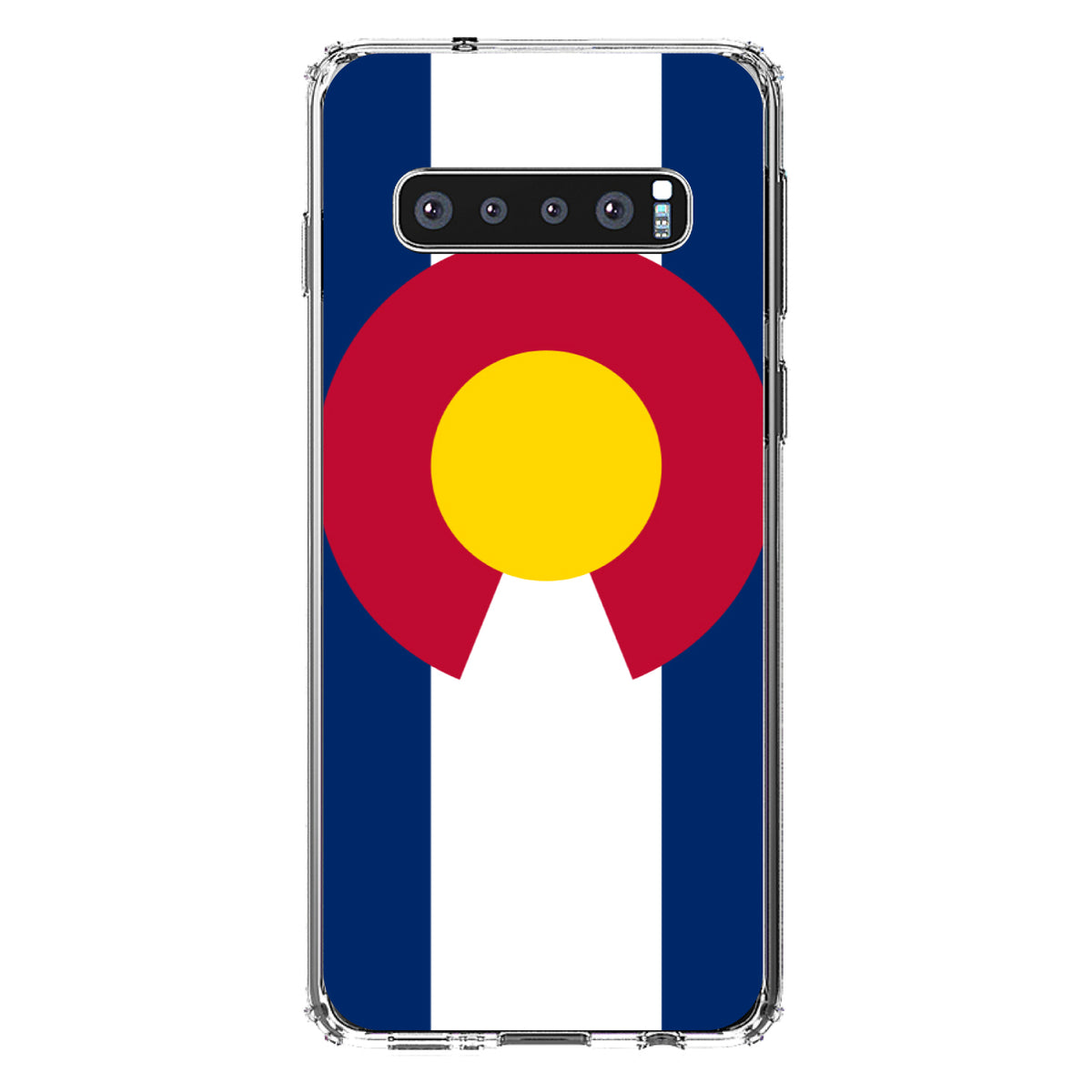 Colorado State Flag Clear Shockproof iPhone Case, view 17