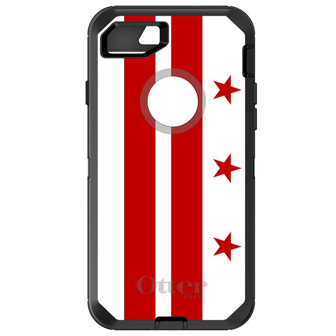 DistinctInk™ OtterBox Defender Series Case for Apple iPhone / Samsung Galaxy / Google Pixel - Washington DC Flag