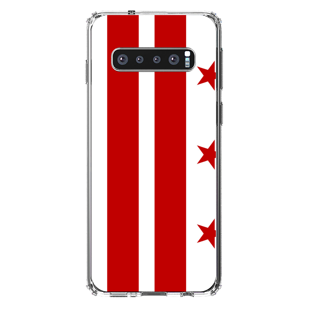 Washington DC Flag Clear Shockproof iPhone Case, view 16