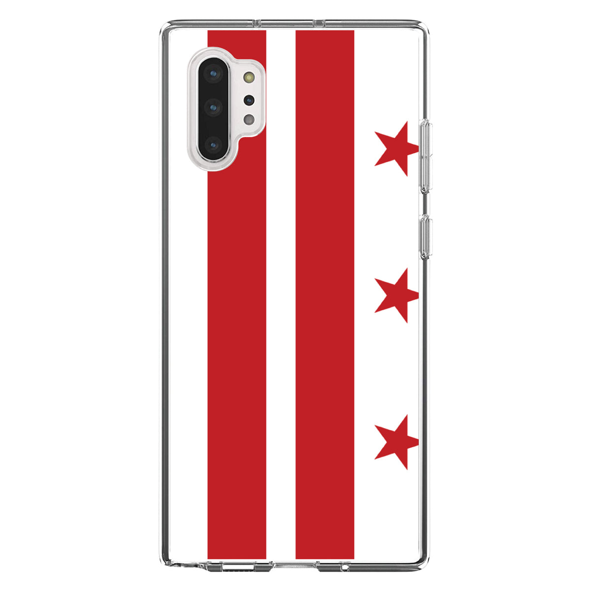 Washington DC Flag Clear Shockproof iPhone Case, view 10