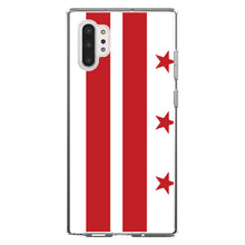 DistinctInk® Clear Shockproof Hybrid Case for Apple iPhone / Samsung Galaxy / Google Pixel - Washington DC Flag