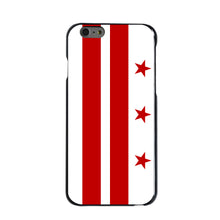 DistinctInk® Hard Plastic Snap-On Case for Apple iPhone or Samsung Galaxy - Washington DC Flag