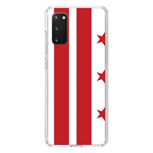 DistinctInk® Clear Shockproof Hybrid Case for Apple iPhone / Samsung Galaxy / Google Pixel - Washington DC Flag