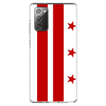 DistinctInk® Clear Shockproof Hybrid Case for Apple iPhone / Samsung Galaxy / Google Pixel - Washington DC Flag