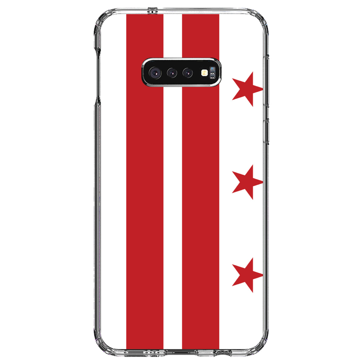 Washington DC Flag Clear Shockproof iPhone Case, view 18