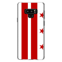 DistinctInk® Clear Shockproof Hybrid Case for Apple iPhone / Samsung Galaxy / Google Pixel - Washington DC Flag