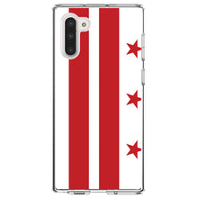 DistinctInk® Clear Shockproof Hybrid Case for Apple iPhone / Samsung Galaxy / Google Pixel - Washington DC Flag