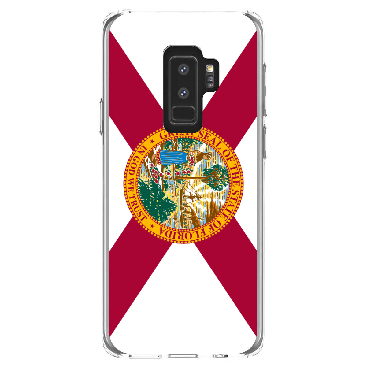 Florida State Flag Clear Shockproof iPhone Case, view 20