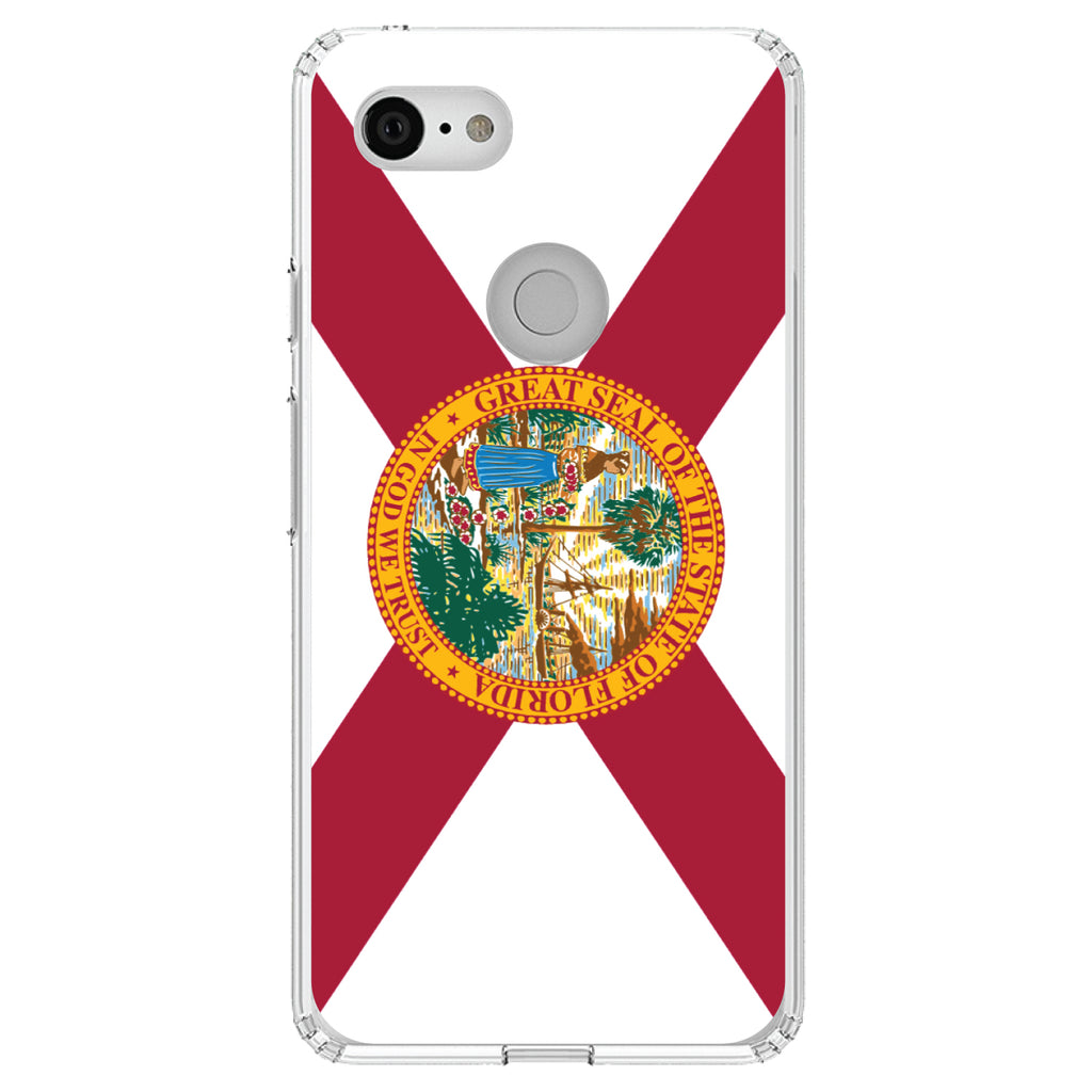 Florida State Flag Clear Shockproof iPhone Case, view 21
