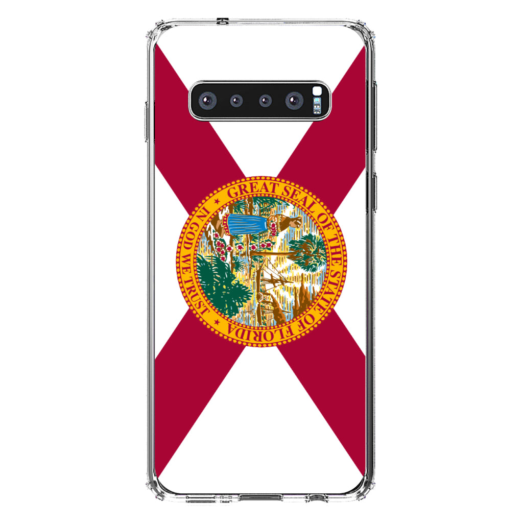 Florida State Flag Clear Shockproof iPhone Case, view 16