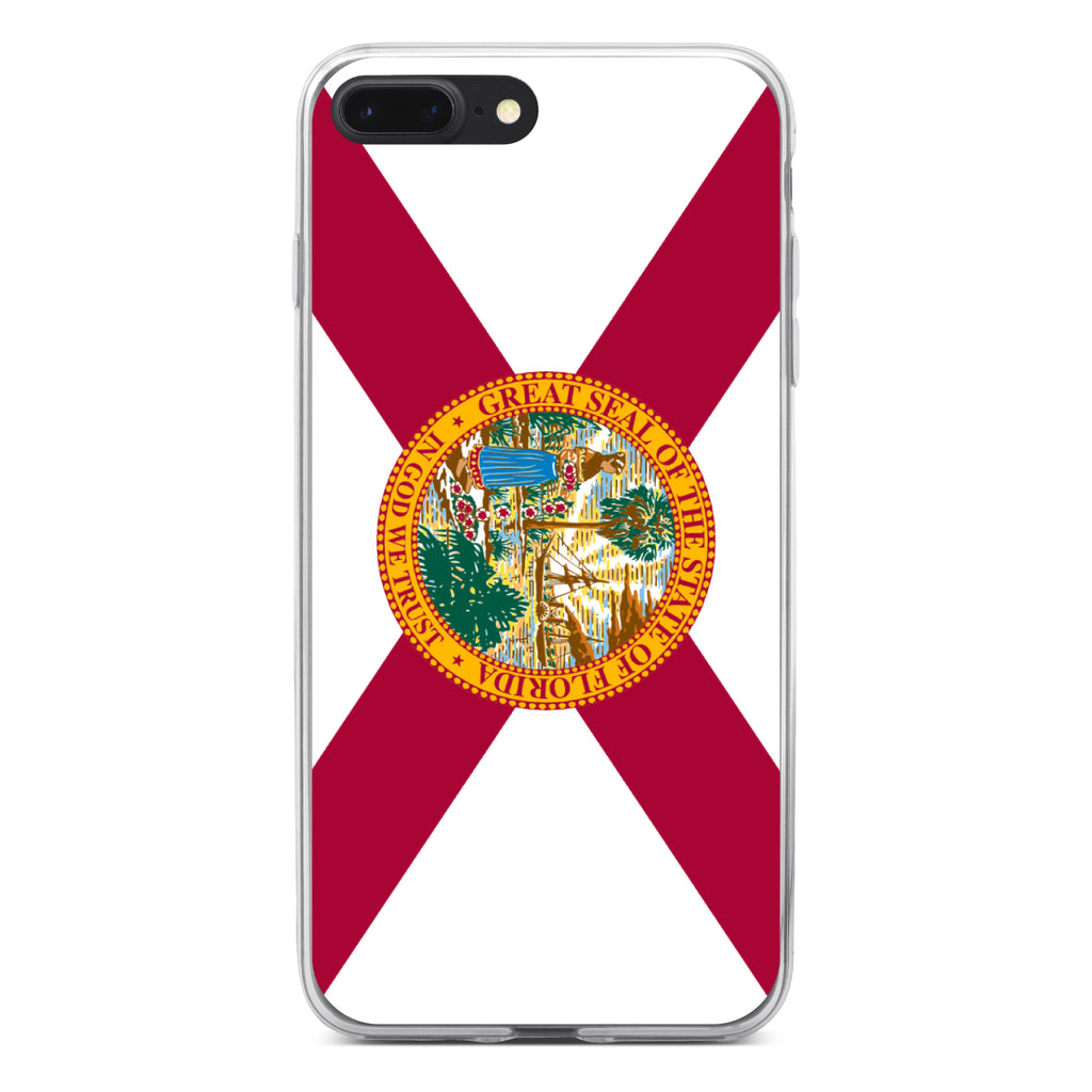 Florida State Flag Clear Shockproof iPhone Case, view 6