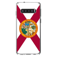 DistinctInk® Clear Shockproof Hybrid Case for Apple iPhone / Samsung Galaxy / Google Pixel - Florida State Flag